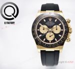 Luxury Super clone QF V3 Rolex PAUL NEWMAN Daytona Gold-Oysterflex Rubber Strap Watch